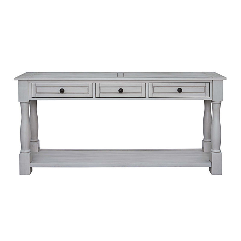 Charvic 64'' Console Table, Gray Wash
