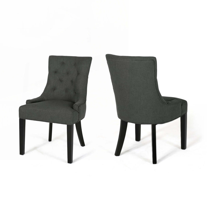 Wood Frame Dining Chairs, Gray
