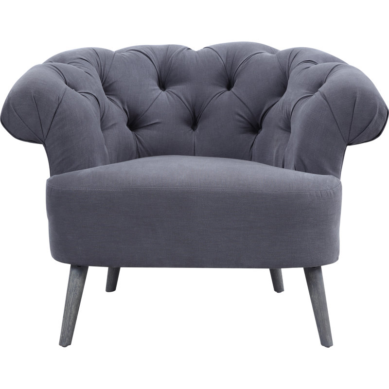 Upholstered Armchair, Grey