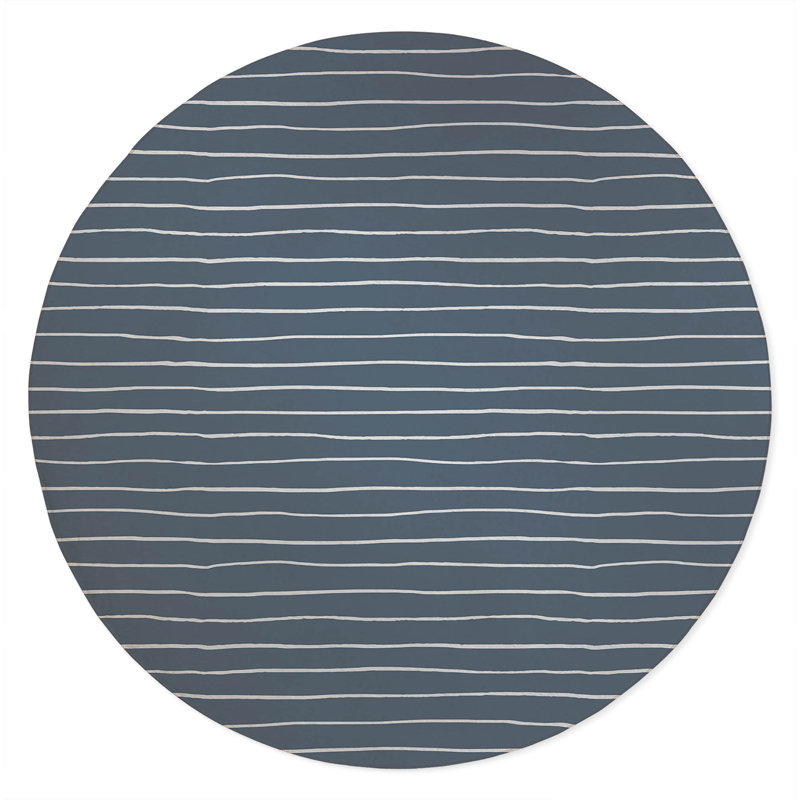 Smooth Lay Non-Slip Outdoor Rug, Round 5'