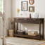 Console moderne 51 pouces avec 3 tiroirs en bois, une entrée mince et une table de canapé derrière le salon, le couloir et le vestibule, décor de maison de campagne-725395962