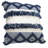 Coastal Fringed Striped Square Throw Pillow Cover-87792183