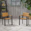 LARIS WOOD AND METAL CHAIR