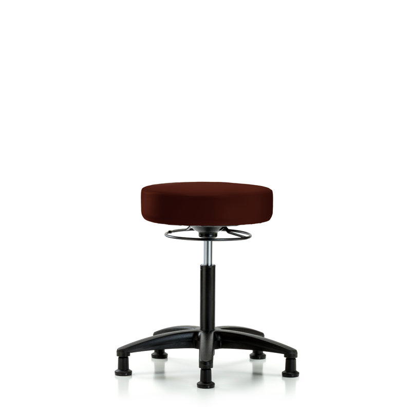Tabouret de laboratoire à hauteur réglable Phoebe, Bourgogne, Patins