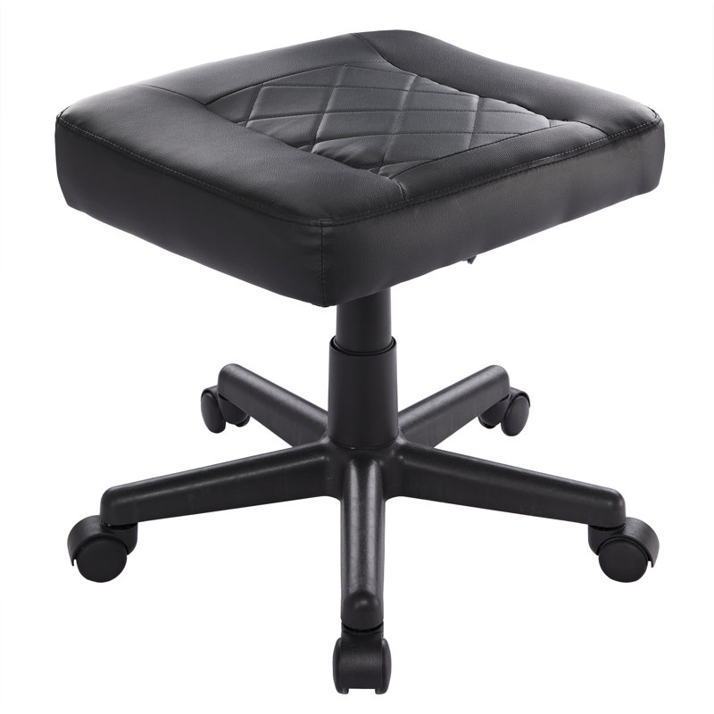 Multi-Use Footrest,Stool Adjustable Height Footrest Ottoman With Wheels, Ergonomic Foot Stool For Home Office