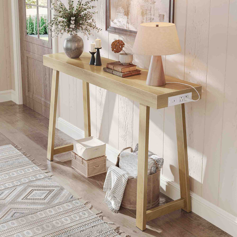 Console avec station de charge, Naturel