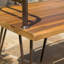 Banc industriel en bois et métal Zion