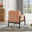 Mid-Century Modern Chenille Upholstered Accent Armchair-2070739014