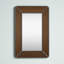 Donte Solid Wood Rectangle Wall Mirror