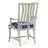 William Yeoward 19.25'' H Cotton Upholstered Oak Armchair