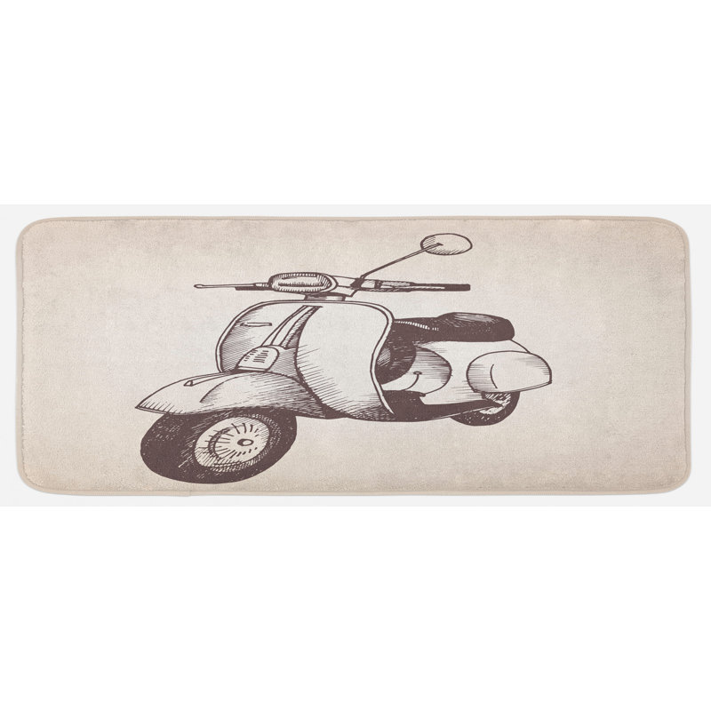 Tapis de cuisine moto