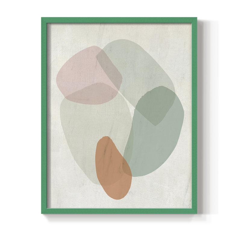 «Jewels of the River II», reproduction encadrée - bois massif, H 10 po x l 8 po, Vert