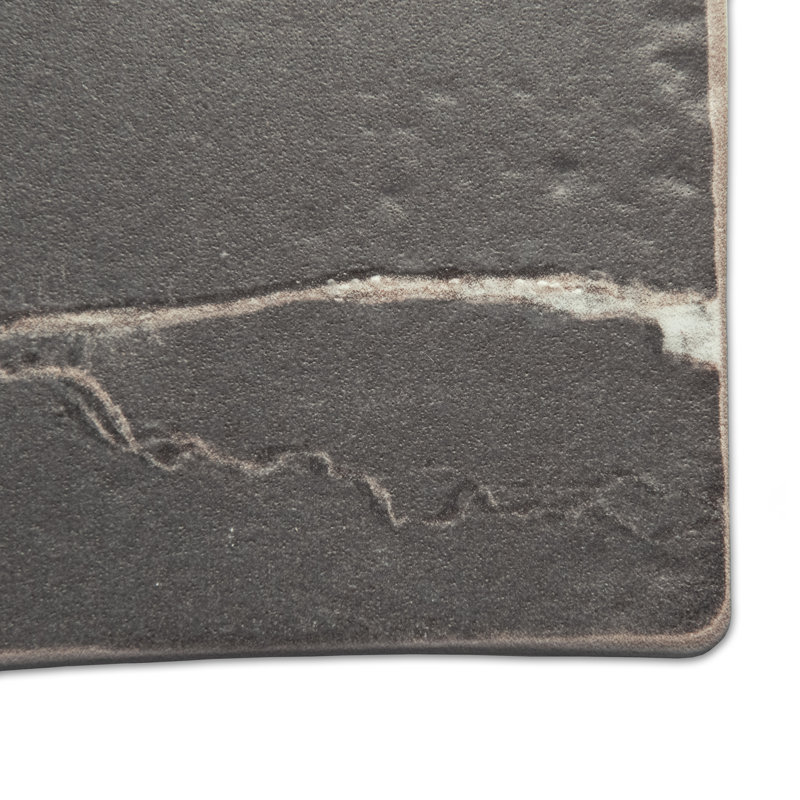 Istanbul 4-3/4 In. X 4-3/4 In. Porcelain Floor And Wall Tile, Black/Beige