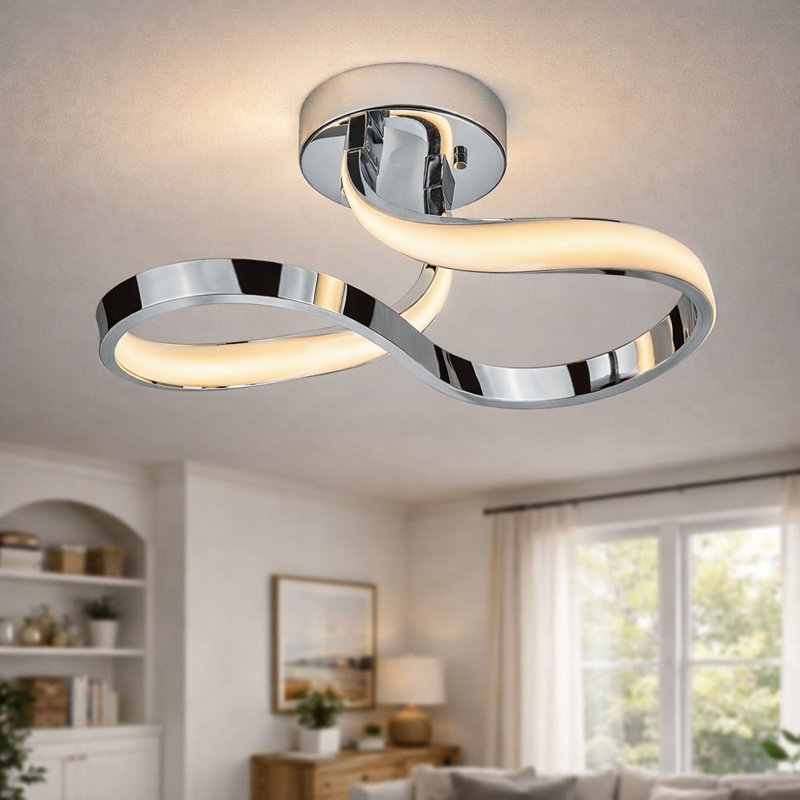 Plafonnier encastré 1 lumière DEL 6,75 po