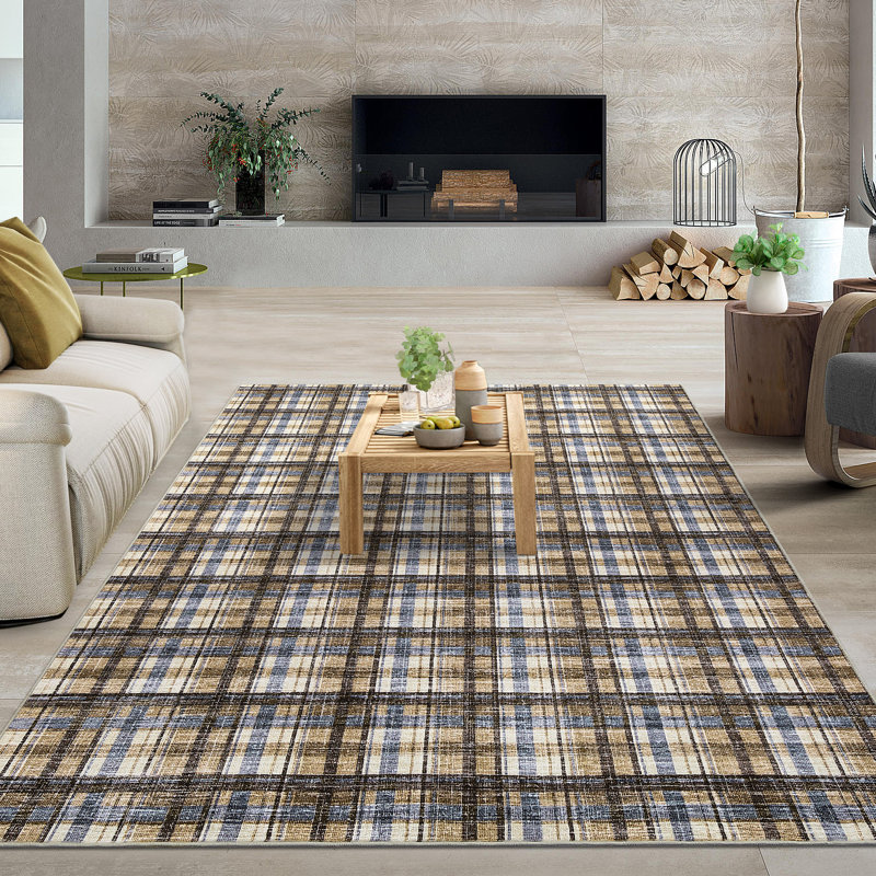 Washable Area Rug for Living Room Modern Bedroom Rug Area Rug Non Slip Throw Rugs Stain Resistant Carpet for Nursery Dining Room