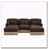 Brown+3seat+2Ottomans