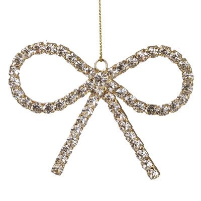 9cm Glass, Metal Bow