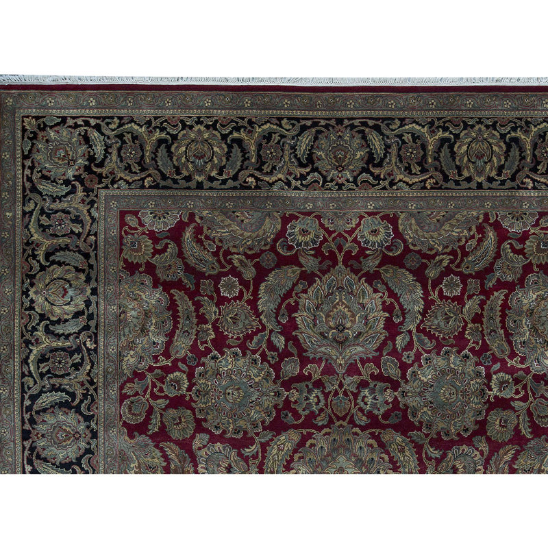 Wool Oriental Area Rug, Rectangle 4' x 6'