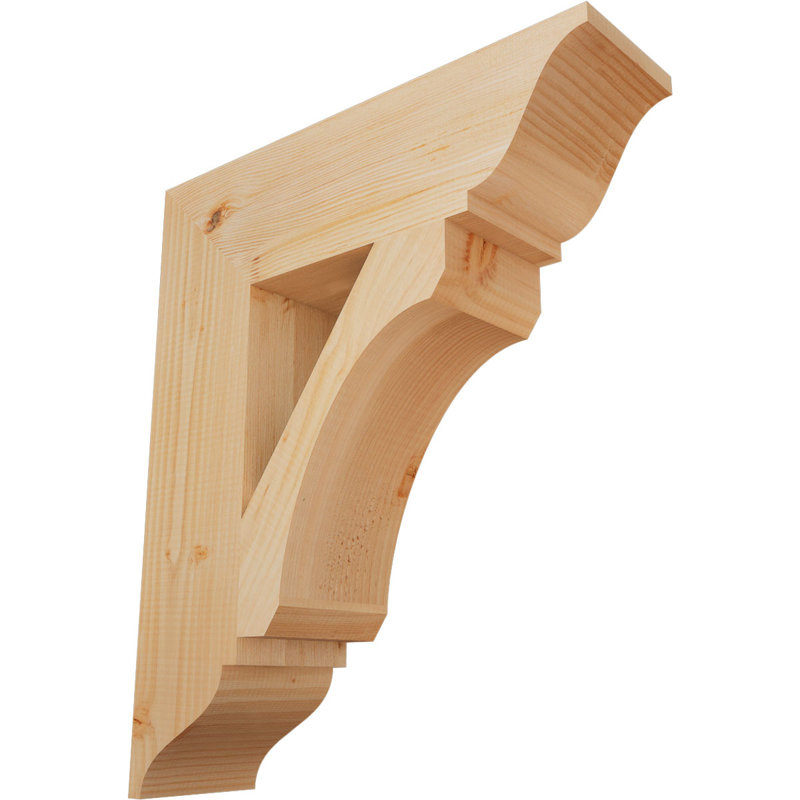 Support en bois rustique traditionnel BKTLEC01, Douglas (lisse), H 26 po x l 5,5 po x P 22 po