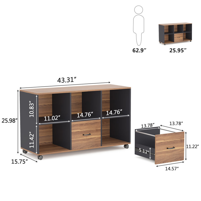 43.31 " Wide 2 Lateral Filing Cabinet