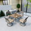 Ensemble repas d'extérieur carré L 36,8 po Hainer-634965154
