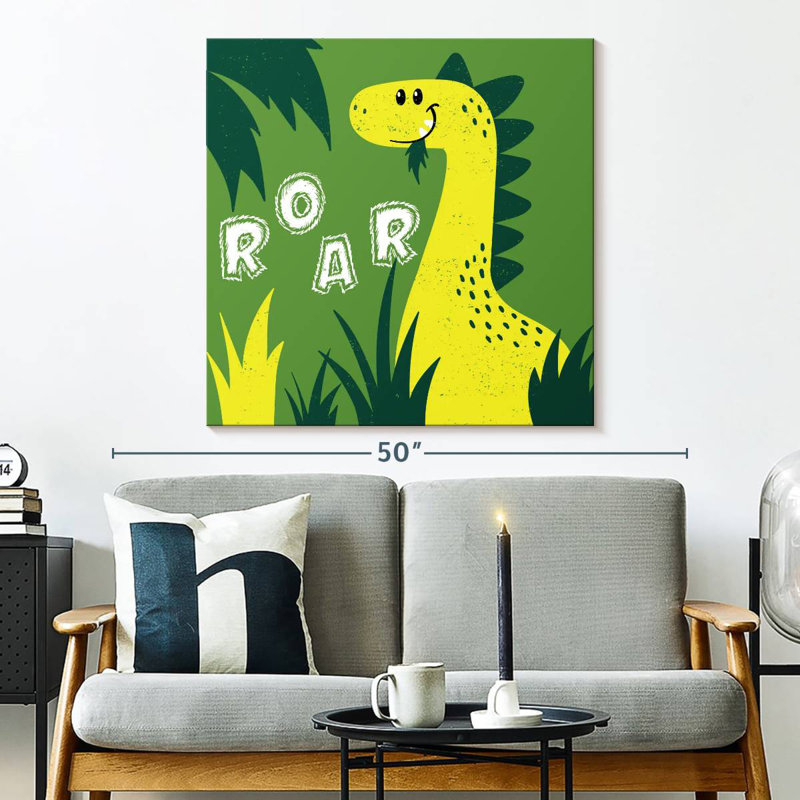 Ashelle, mignon dinosaure rugissant, H 33 po x l 33 po
