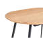 CLAVET Extendable Oval Metal Base Dining Table