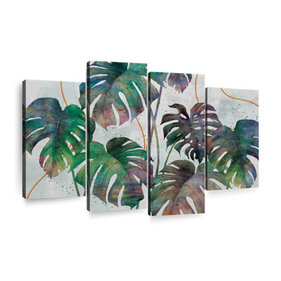 «Monstera Leaves», reproduction sur toile