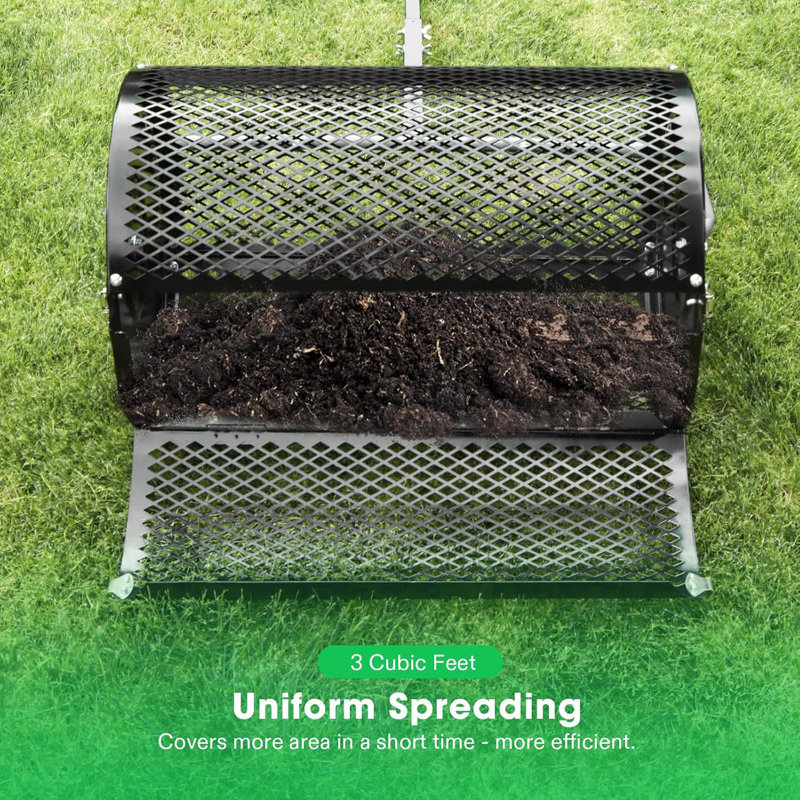 Peat Moss Spreader with Adjustable T-Shaped Handle
