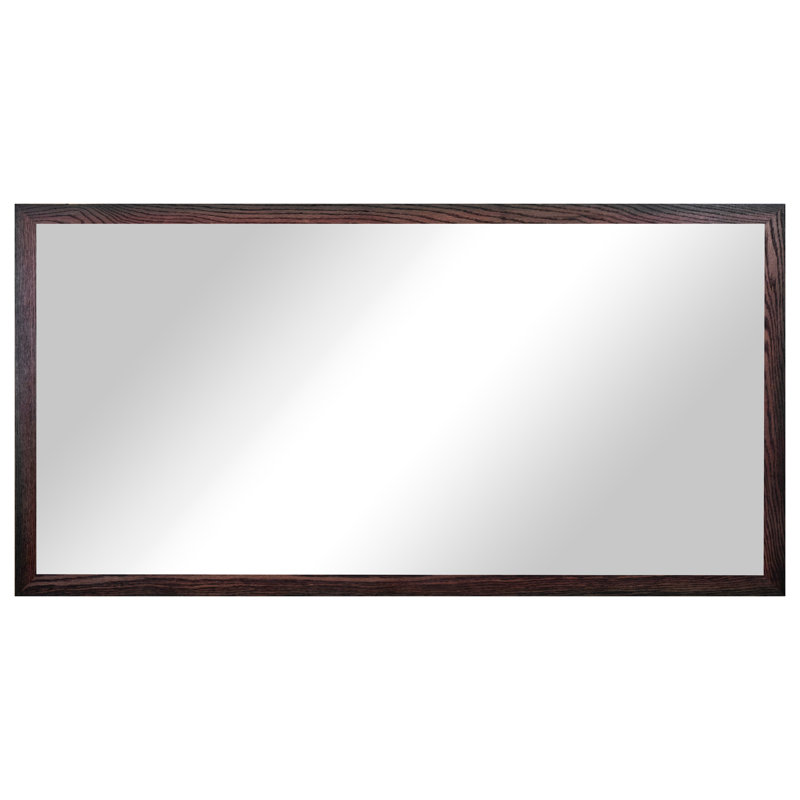 Miroir en bois franc Ebark Designs Ebark - chêne rouge 2 po, 55 po x 30 po, Cerise noir