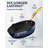 Granitestone Charleston Collection Hammered Navy 4 Qt Deep Saute Nonstick Pan with Lid