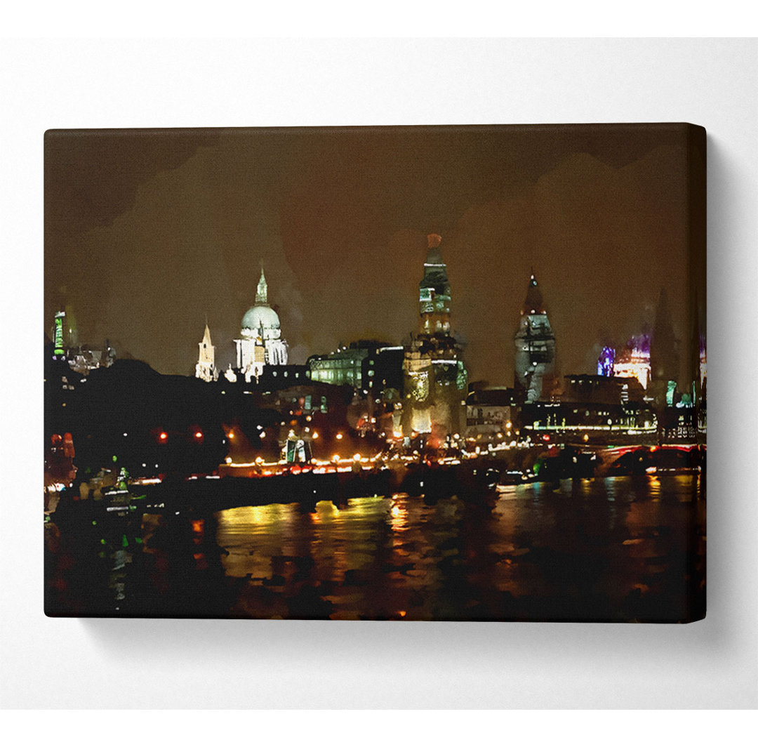 London St. Pauls bei Nacht - Druck