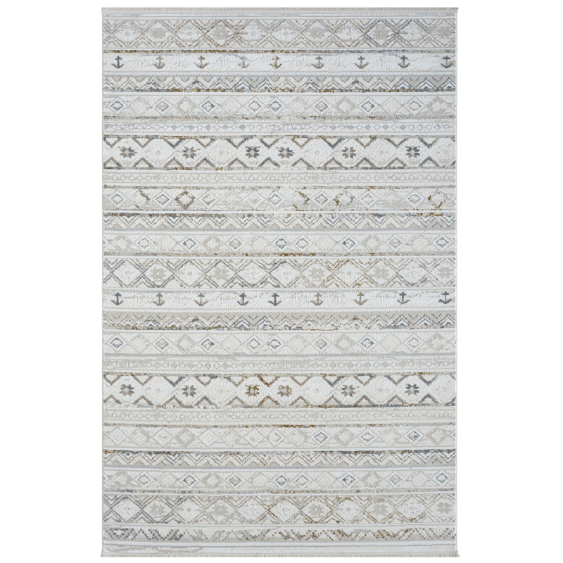 Tiana cream Rug, Rectangular 200 x 290cm