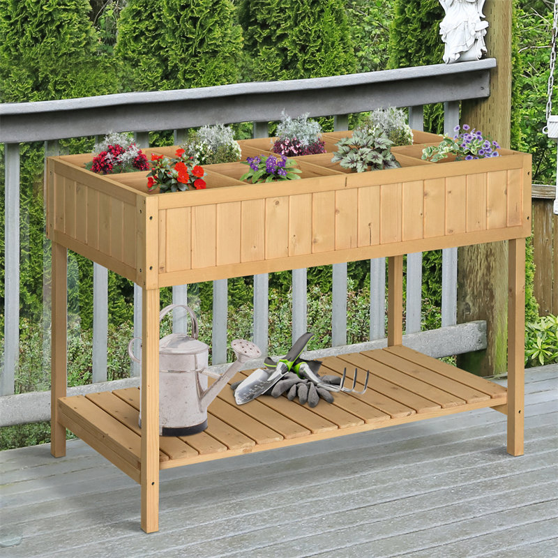 Wood Raised Garden Bed