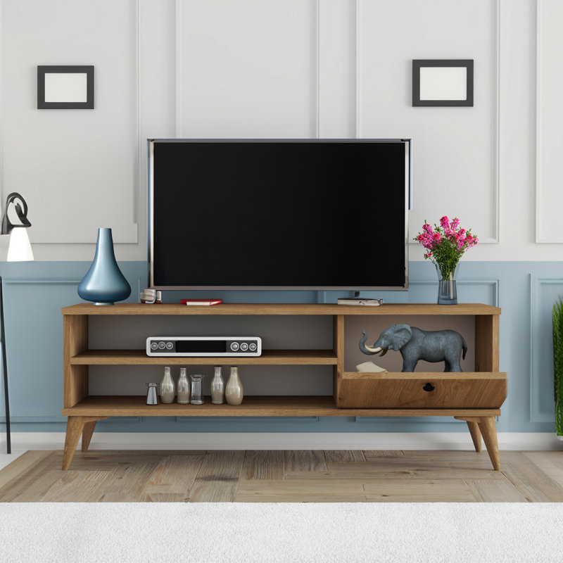 Meuble télé pour téléviseur de 40 po ou moins Jaseena, Brun, 47.20"