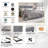 Pravesh Corduroy 4-pieces Bedroom Set-1406176656-1406176661