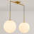 Greville 2 - Light Gold Kitchen Island Pendant