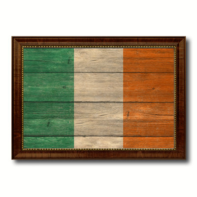 « ireland country flag », impression sur toile encadrée