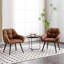 Ellicottville Faux Leather Armchair