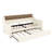 Twin Size Daybed With Trundle, Upholstered Daybed With Charging Station And LED Lights, White-2035953719