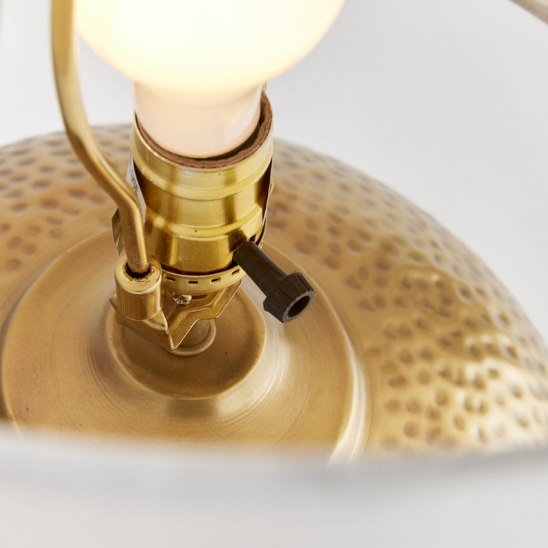 Mercury Table Lamp, 21.5" H x 14" W x 14" D