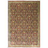 Damask Area Rug in Navy