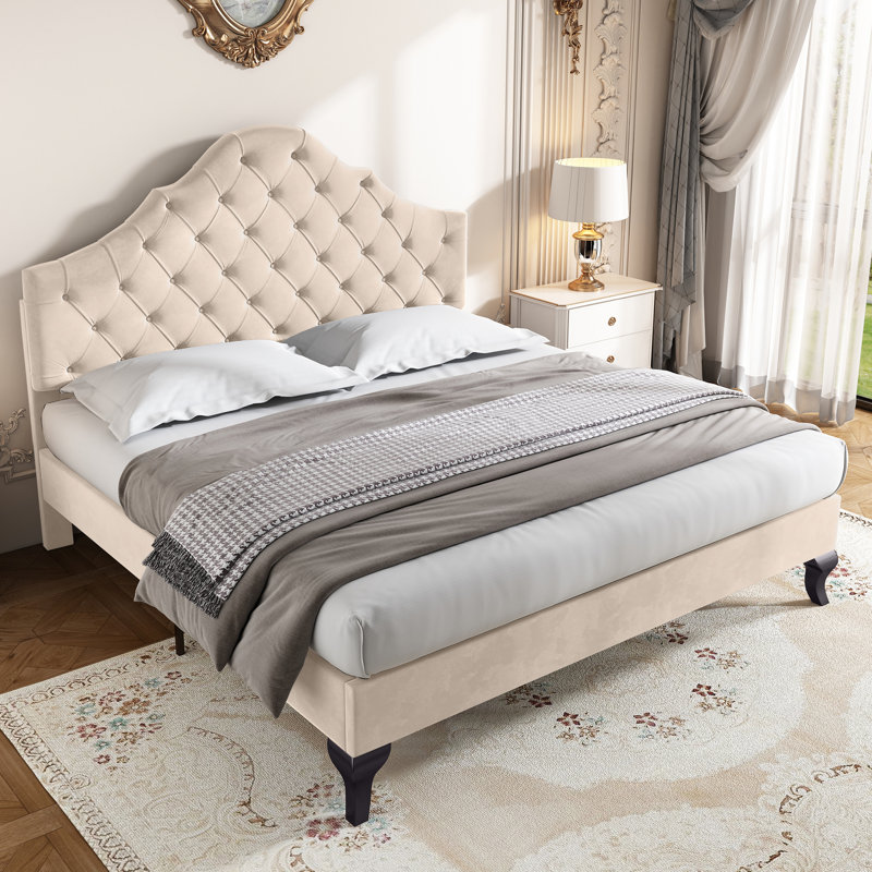 Super Single Bed, Beige