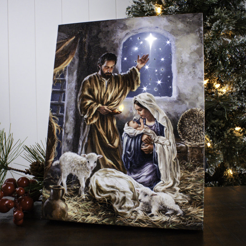 Mini toile de fond chevalet 8 x 6 The King is Born