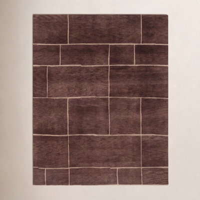 Tapis d'intérieur en laine touffeté à la main Enrica Rio