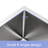 27 Inch Style Basin Sink, Stainless Steel 16G T304, 10 Deep, R10 Corner, Condensation Coating, 27"X21"X10 Apron Front, 16 Gauge 10" Deep Basin, Noise Reduction Feature,