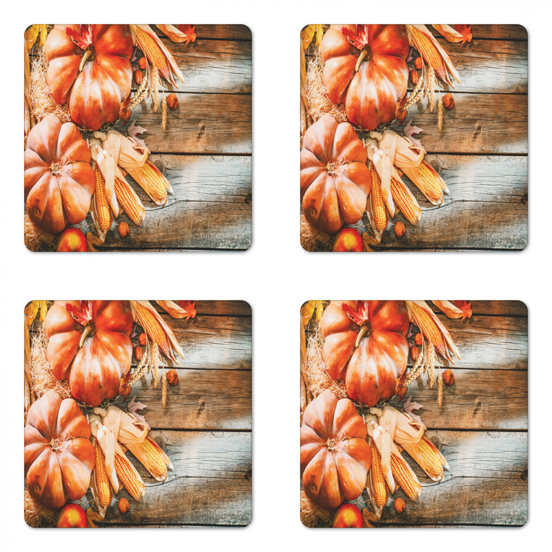 Sous-verre de citrouille d’automne