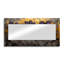 Chanson dorée chardon mauve chantant harmonie II - décoration murale miroir floral - imprimé sur métal-465050193