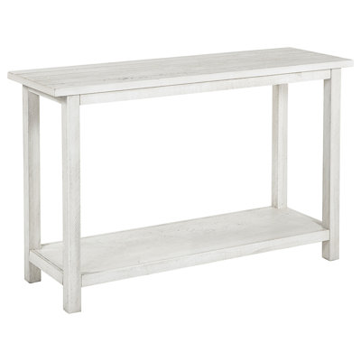 Castleton White Wood Entryway Sofa Console Table