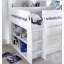 Ersa 90 X 190cm Mid Sleepers with Storage Included with Desk Included